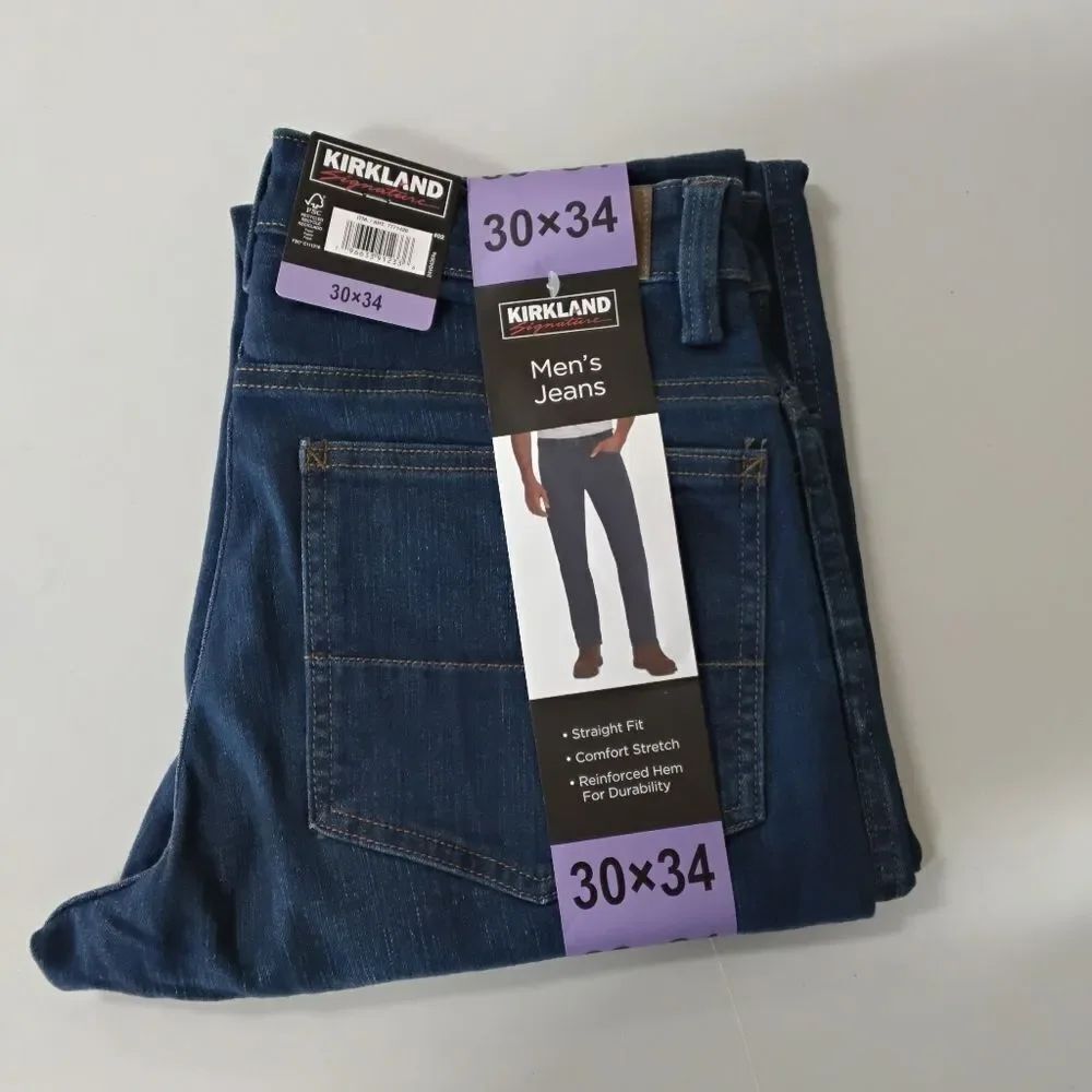 Kirkland Signature Blue Straight Jeans Classic Style
